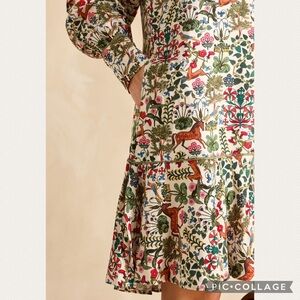 :Price Firm: NWT Joules Lydia Multi Long Sleeve Shirt Dress in Magical